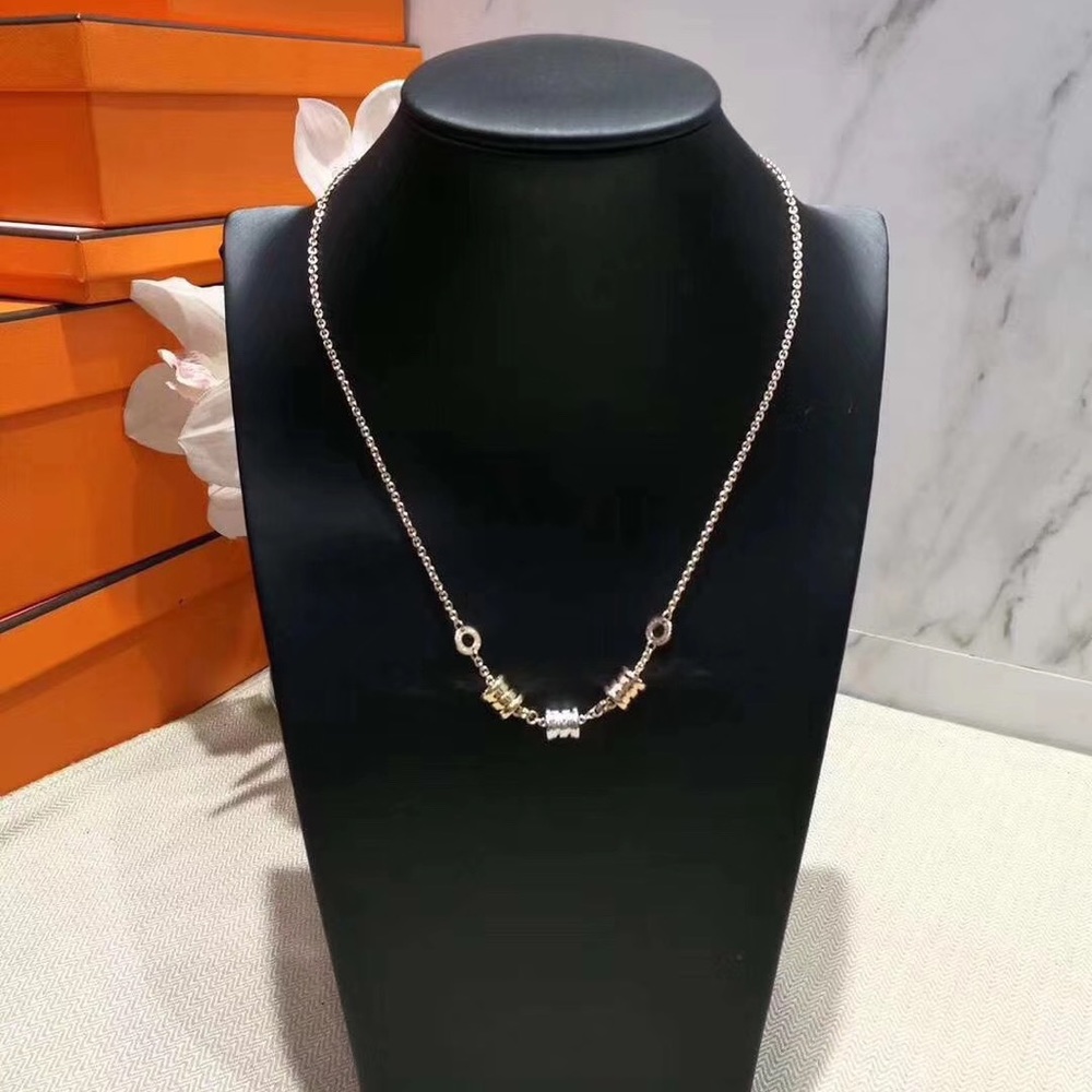 Bvlgari Tri-color 18K B. Zero1 Pendant